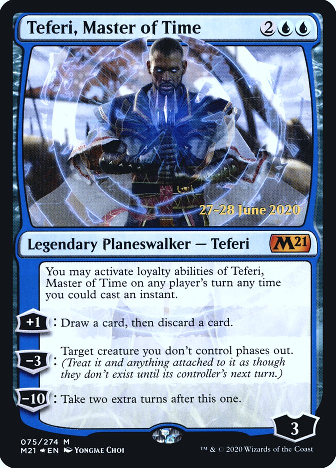 Teferi, Master of Time  [Core Set 2021 Prerelease Promos] | Eastridge Sports Cards & Games