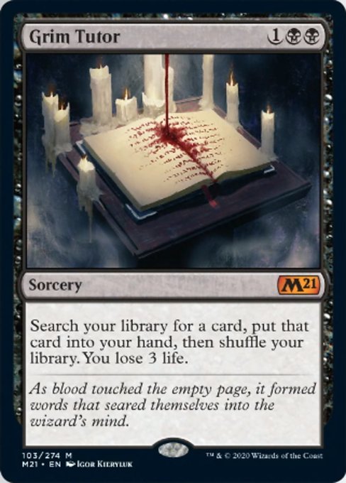 Grim Tutor [Core Set 2021] | Eastridge Sports Cards & Games