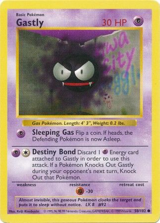 Gastly (50/102) [Base Set Shadowless Unlimited] | Eastridge Sports Cards & Games