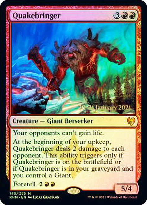 Quakebringer  [Kaldheim Prerelease Promos] | Eastridge Sports Cards & Games