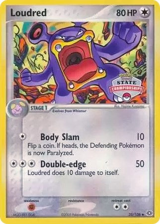 Loudred (35/106) (State Championships) [EX: Emerald] | Eastridge Sports Cards & Games