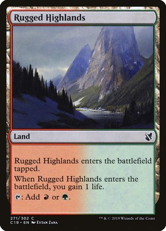 Rugged Highlands [Commander 2019] | Eastridge Sports Cards & Games