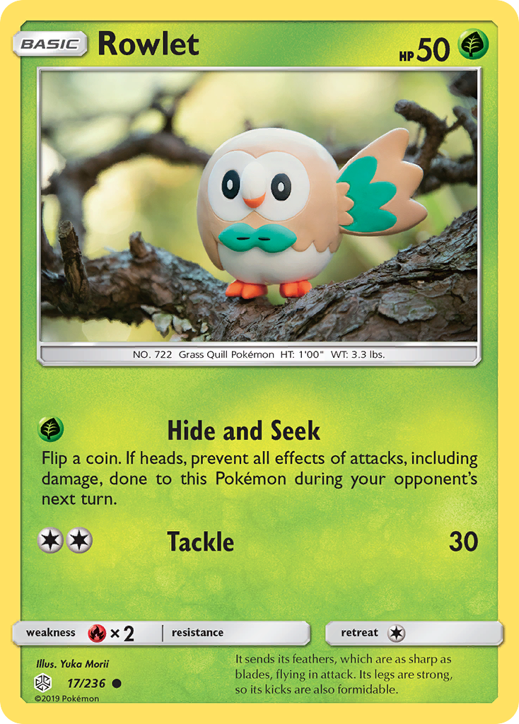 Rowlet (17/236) [Sun & Moon: Cosmic Eclipse] | Eastridge Sports Cards & Games