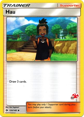 Hau (120/149) (Charizard Stamp #52) [Battle Academy 2020] | Eastridge Sports Cards & Games