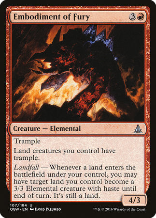 Embodiment of Fury [Oath of the Gatewatch] | Eastridge Sports Cards & Games