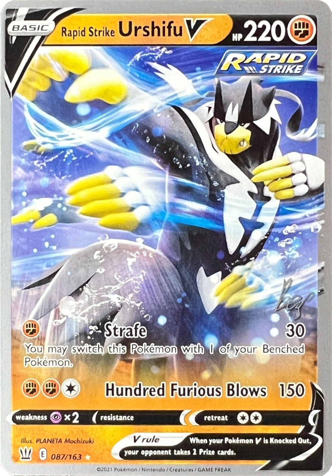 Rapid Strike Urshifu V (087/163) (Cheryl Again - Sebastian Lashmet) [World Championships 2022] | Eastridge Sports Cards & Games