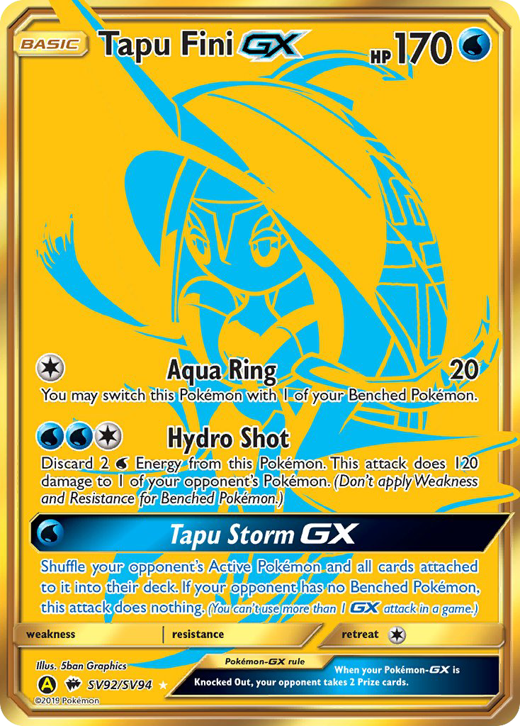 Tapu Fini GX (SV92/SV94) [Sun & Moon: Hidden Fates - Shiny Vault] | Eastridge Sports Cards & Games