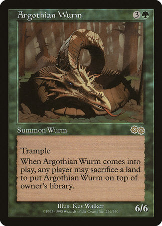 Argothian Wurm [Urza's Saga] | Eastridge Sports Cards & Games