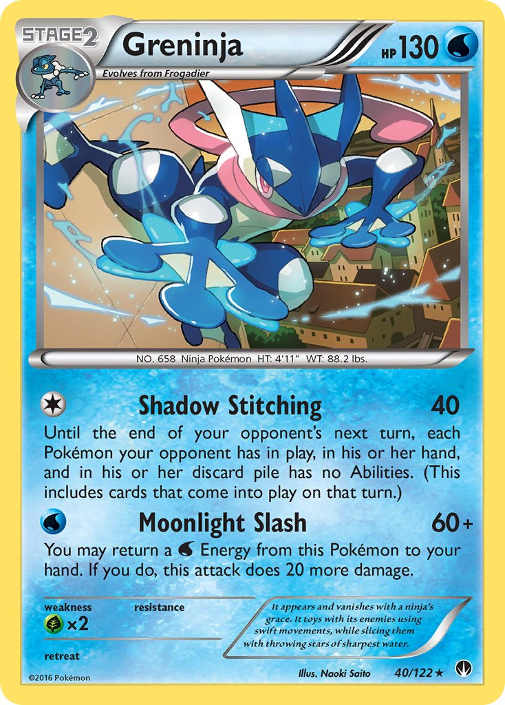 Greninja (40/122) (Theme Deck Exclusive) [XY: BREAKpoint] | Eastridge Sports Cards & Games