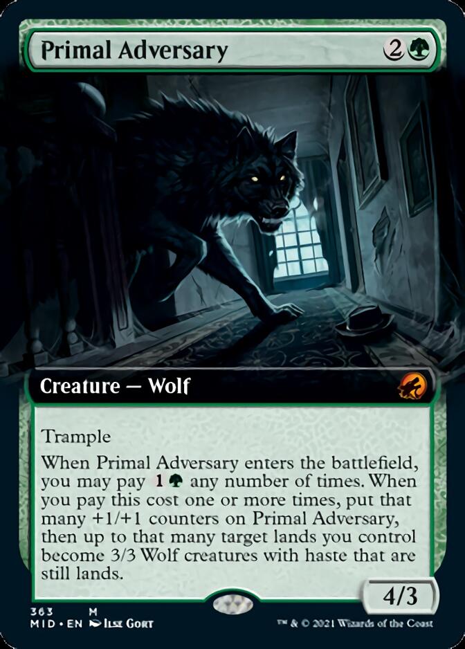 Primal Adversary (Extended) [Innistrad: Midnight Hunt] | Eastridge Sports Cards & Games