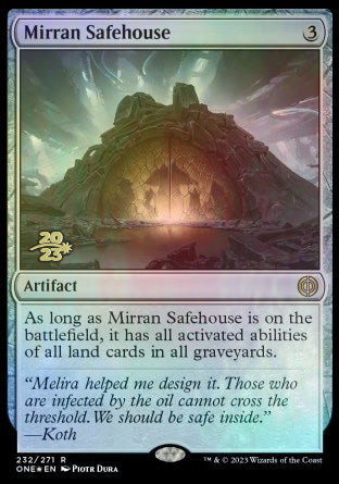 Mirran Safehouse [Phyrexia: All Will Be One Prerelease Promos] | Eastridge Sports Cards & Games