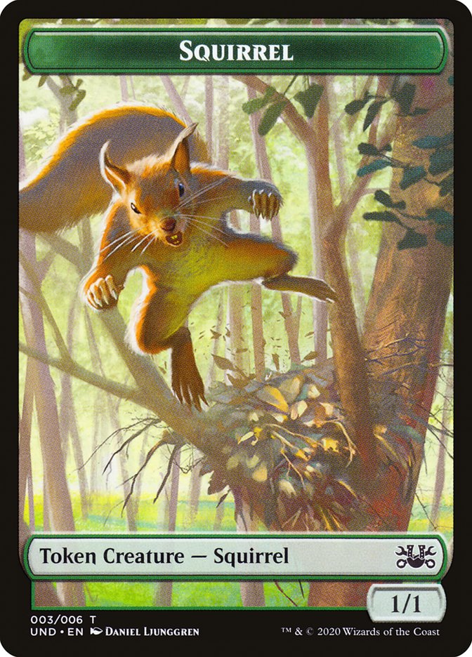 Beeble // Squirrel Double-sided Token [Unsanctioned Tokens] | Eastridge Sports Cards & Games