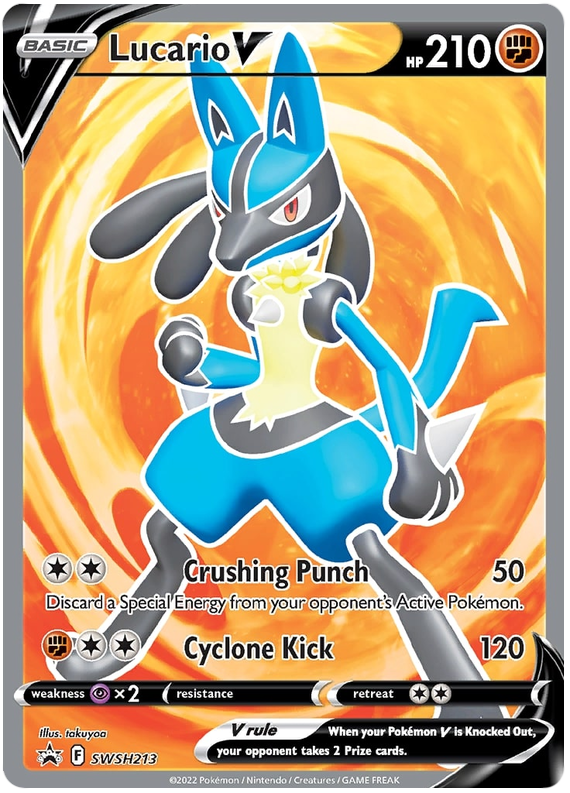 Lucario V (SWSH213) [Sword & Shield: Black Star Promos] | Eastridge Sports Cards & Games