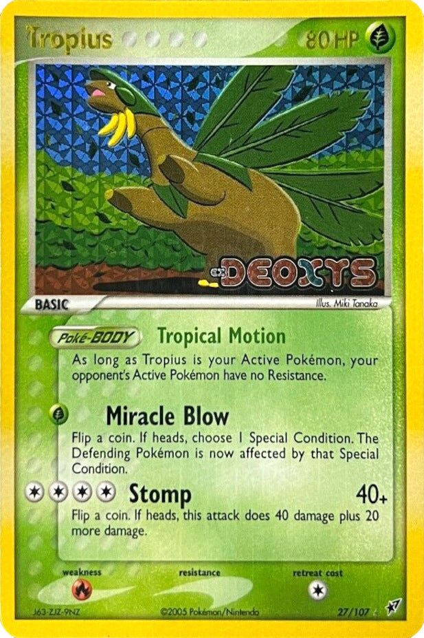 Tropius (27/107) (Stamped) [EX: Deoxys] | Eastridge Sports Cards & Games