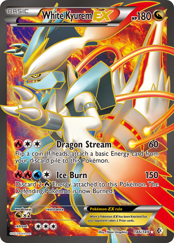 White Kyurem EX (146/149) [Black & White: Boundaries Crossed] | Eastridge Sports Cards & Games