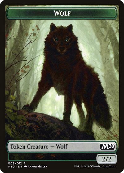 Wolf Double-sided Token [Challenger Decks 2020 Tokens] | Eastridge Sports Cards & Games