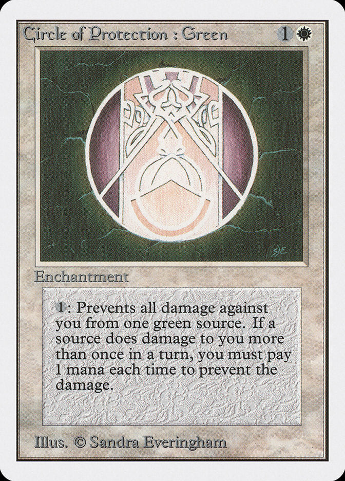 Circle of Protection: Green [Unlimited Edition] | Eastridge Sports Cards & Games
