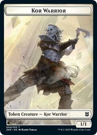 Kor Warrior // Plant Double-sided Token [Zendikar Rising Tokens] | Eastridge Sports Cards & Games