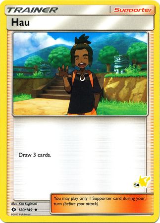 Hau (120/149) (Pikachu Stamp #54) [Battle Academy 2020] | Eastridge Sports Cards & Games