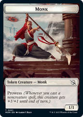 Monk // Knight Double-Sided Token [March of the Machine Tokens] | Eastridge Sports Cards & Games