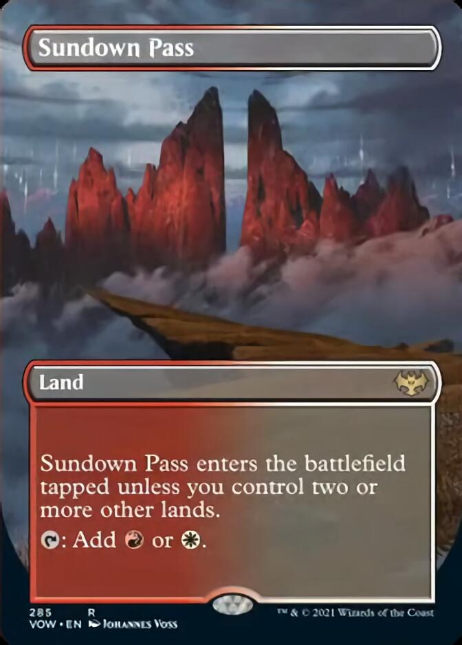 Sundown Pass (Borderless) [Innistrad: Crimson Vow] | Eastridge Sports Cards & Games