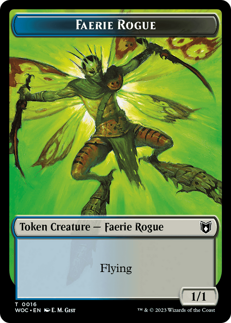 Faerie Rogue // Copy (0016) Double-Sided Token [Wilds of Eldraine Commander Tokens] | Eastridge Sports Cards & Games