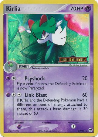 Kirlia (32/101) (Stamped) [EX: Dragon Frontiers] | Eastridge Sports Cards & Games