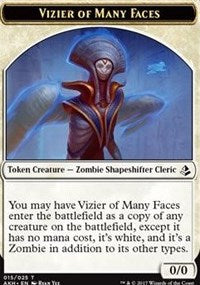 Vizier of Many Faces // Zombie Token [Amonkhet Tokens] | Eastridge Sports Cards & Games