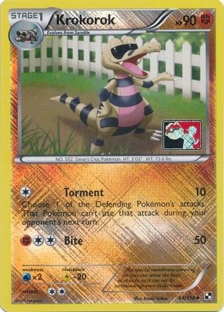 Krokorok (64/114) (League Promo) [Black & White: Base Set] | Eastridge Sports Cards & Games