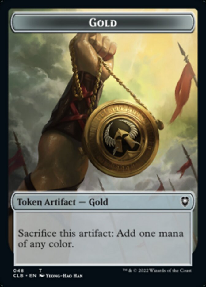 Gold // Dragon Double-sided Token [Commander Legends: Battle for Baldur's Gate Tokens] | Eastridge Sports Cards & Games