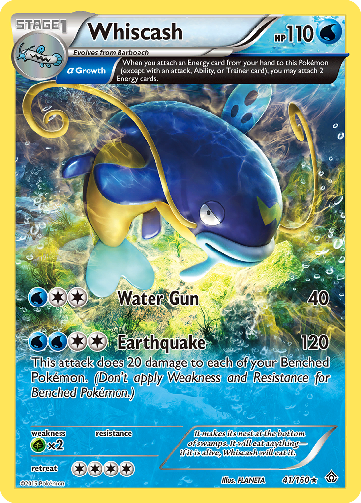 Whiscash (41/160) [XY: Primal Clash] | Eastridge Sports Cards & Games