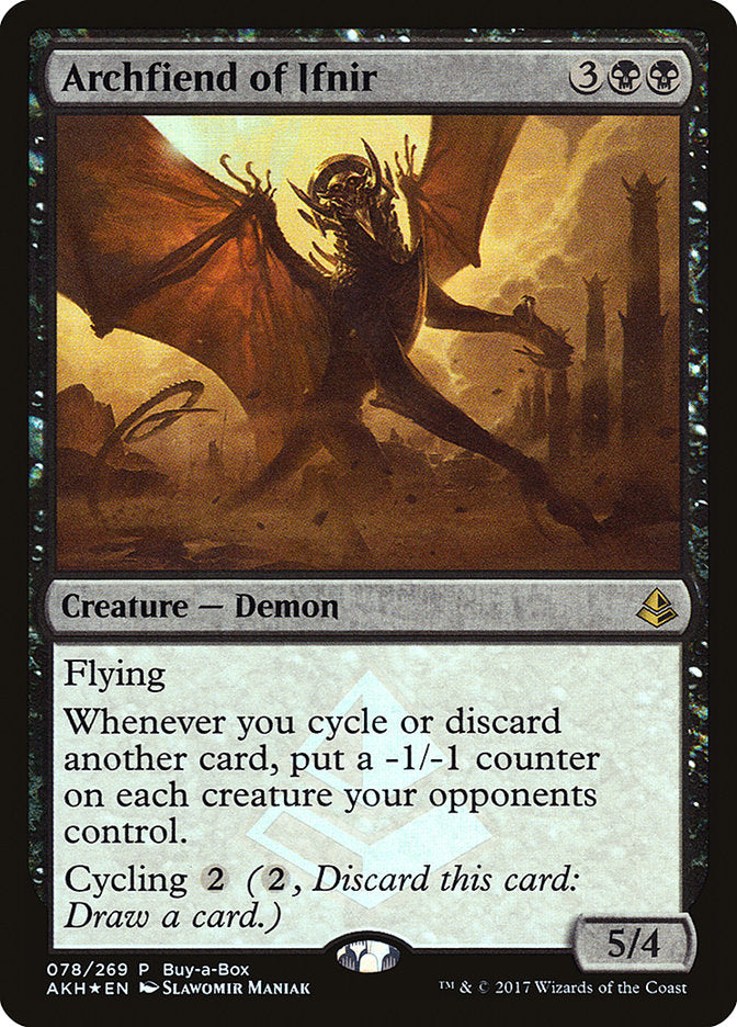 Archfiend of Ifnir (Buy-A-Box) [Amonkhet Promos] | Eastridge Sports Cards & Games