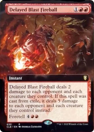 Delayed Blast Fireball (Extended Art) [Commander Legends: Battle for Baldur's Gate] | Eastridge Sports Cards & Games