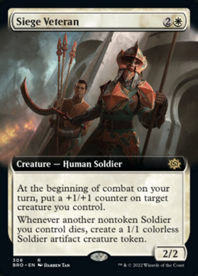 Siege Veteran (Extended Art) [The Brothers' War] | Eastridge Sports Cards & Games