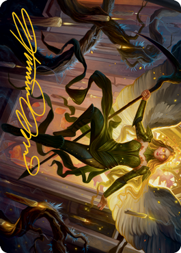 Sigarda, Champion of Light Art Card (Gold-Stamped Signature) [Innistrad: Midnight Hunt Art Series] | Eastridge Sports Cards & Games