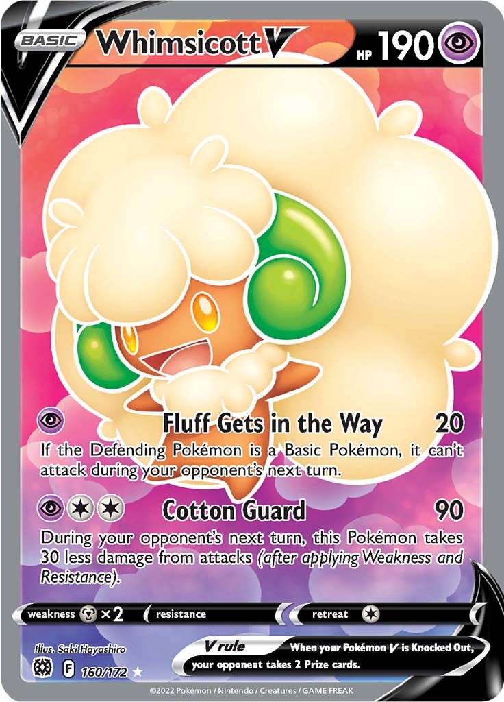 Whimsicott V (160/172) [Sword & Shield: Brilliant Stars] | Eastridge Sports Cards & Games