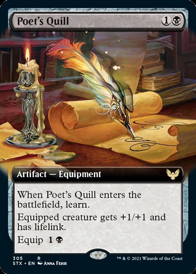 Poet's Quill (Extended) [Strixhaven: School of Mages] | Eastridge Sports Cards & Games