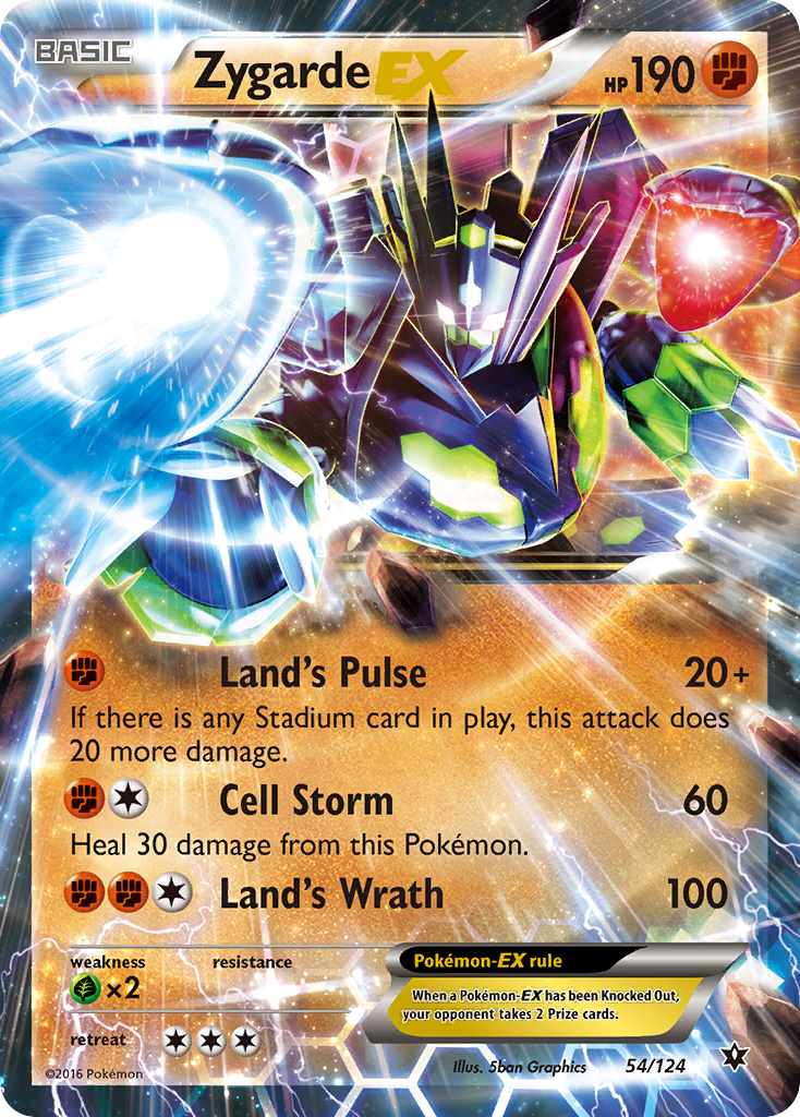 Zygarde EX (54/124) [XY: Fates Collide] | Eastridge Sports Cards & Games