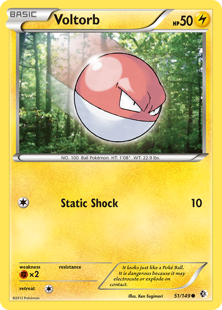 Voltorb (51/149) [Black & White: Boundaries Crossed] | Eastridge Sports Cards & Games