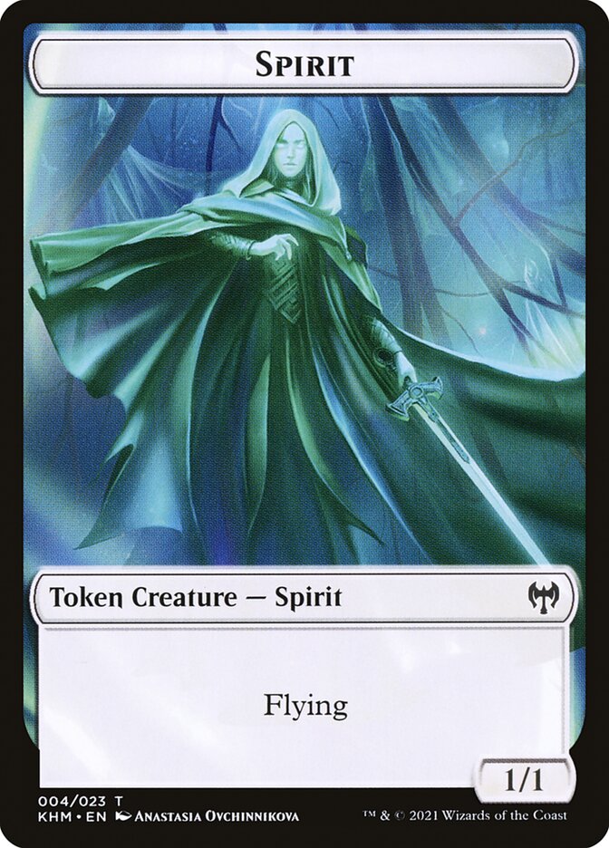 Bird // Spirit Double-sided Token [Kaldheim Commander Tokens] | Eastridge Sports Cards & Games