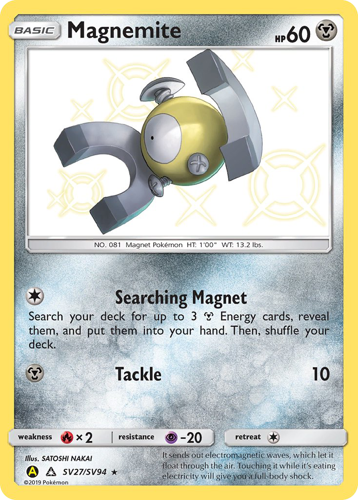 Magnemite (SV27/SV94) [Sun & Moon: Hidden Fates - Shiny Vault] | Eastridge Sports Cards & Games