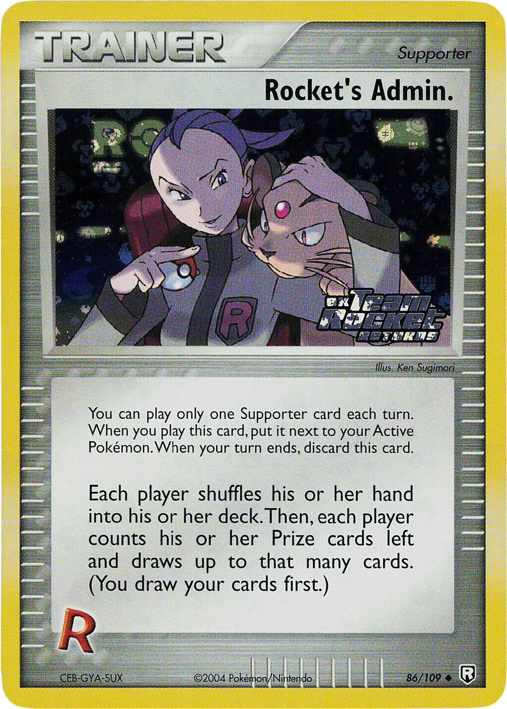 Rocket's Admin. (86/109) (Stamped) [EX: Team Rocket Returns] | Eastridge Sports Cards & Games
