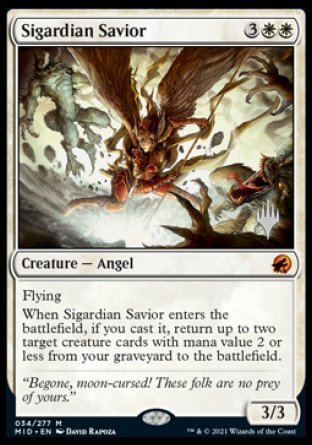 Sigardian Savior (Promo Pack) [Innistrad: Midnight Hunt Promos] | Eastridge Sports Cards & Games