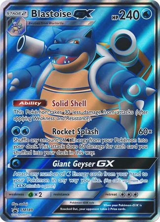 Blastoise GX (SM189) (Jumbo Card) [Sun & Moon: Black Star Promos] | Eastridge Sports Cards & Games