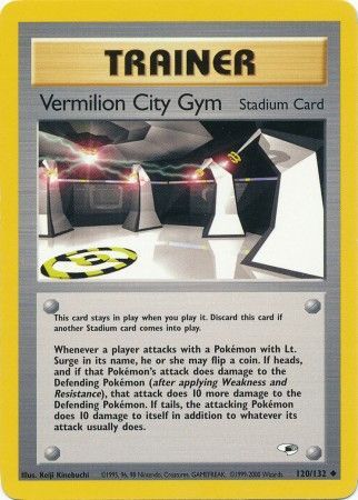 Vermilion City Gym (120/132) [Gym Heroes Unlimited] | Eastridge Sports Cards & Games