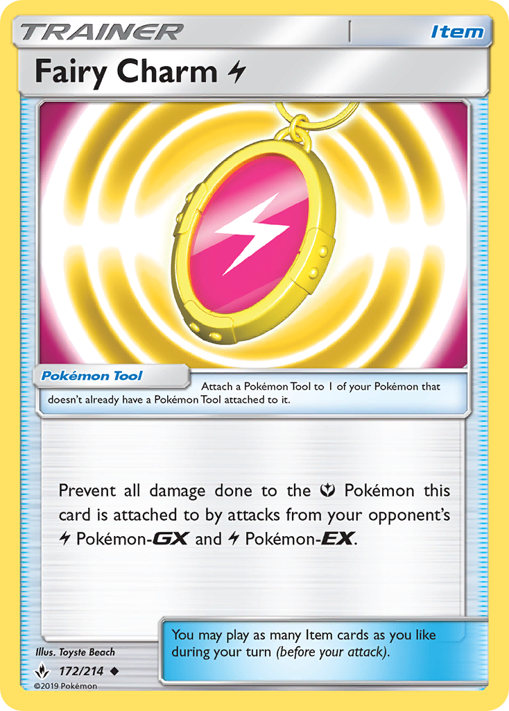 Fairy Charm Lightning (172/214) [Sun & Moon: Unbroken Bonds] | Eastridge Sports Cards & Games