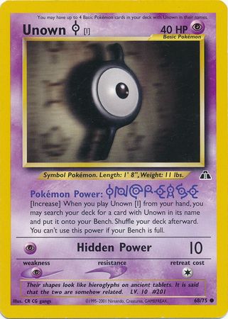 Unown [I] (68/75) [Neo Discovery Unlimited] | Eastridge Sports Cards & Games