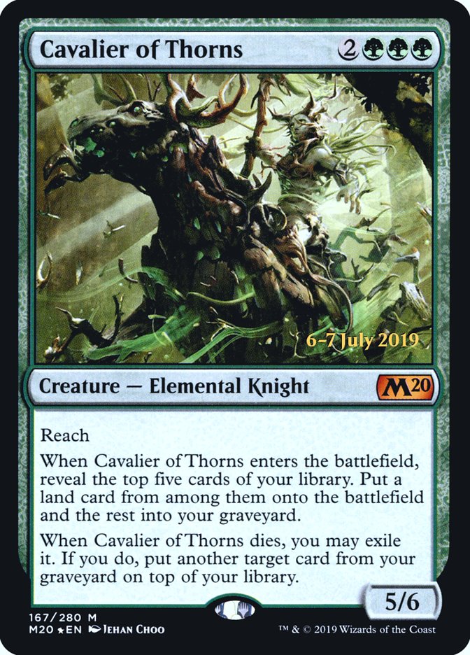 Cavalier of Thorns  [Core Set 2020 Prerelease Promos] | Eastridge Sports Cards & Games