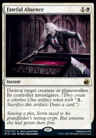 Fateful Absence (Promo Pack) [Innistrad: Midnight Hunt Promos] | Eastridge Sports Cards & Games