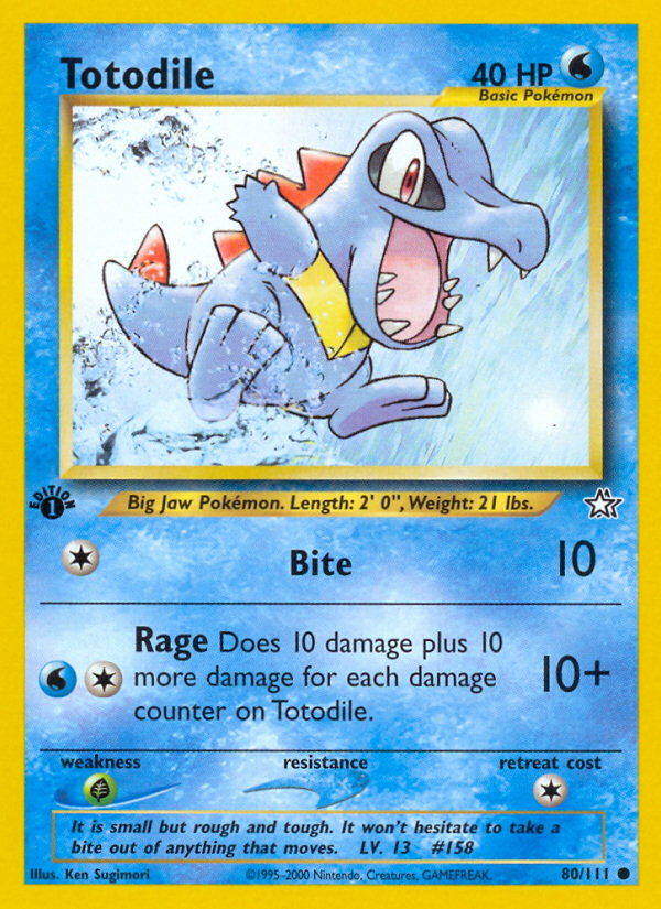 Totodile (80/111) [Neo Genesis 1st Edition] | Eastridge Sports Cards & Games